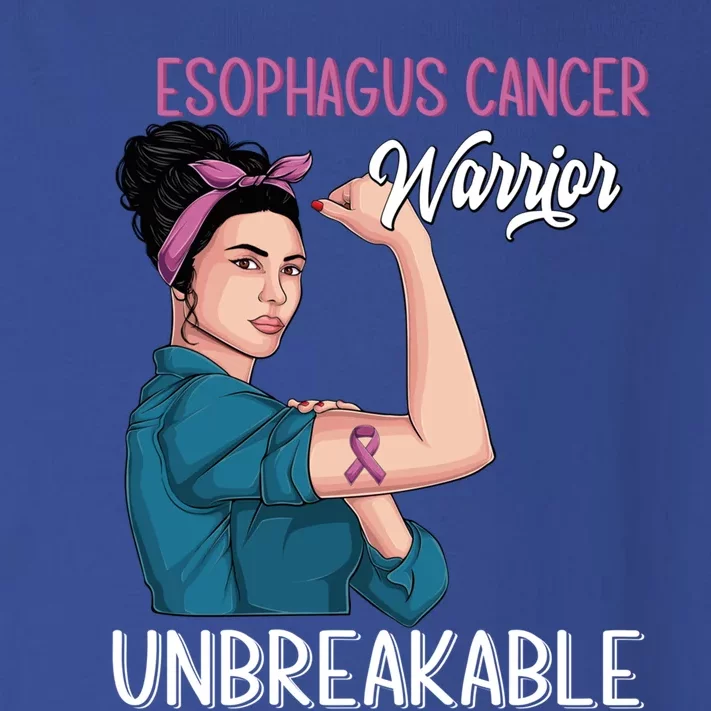 Esophagus Cancer Awareness Warrior Unbreakable Support Gift Toddler Long Sleeve Shirt