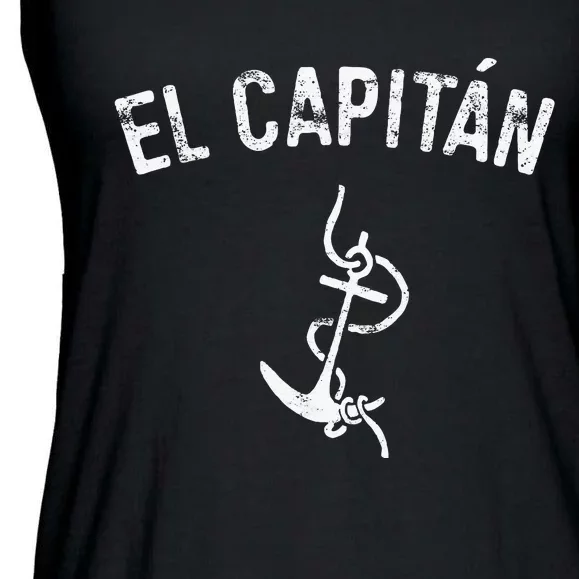 El Capitan Anchor Captain Skipper Ladies Essential Flowy Tank