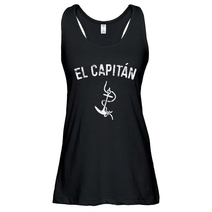 El Capitan Anchor Captain Skipper Ladies Essential Flowy Tank