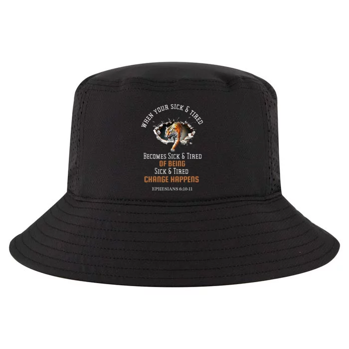 Empowering Christian Apparel When Change Happens Cool Comfort Performance Bucket Hat