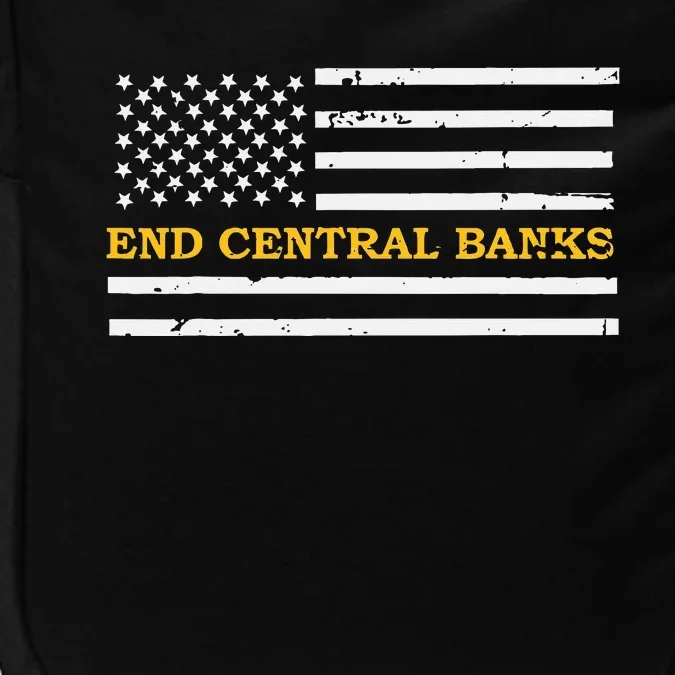 End Central Banks End The Fed American Flag Impact Tech Backpack