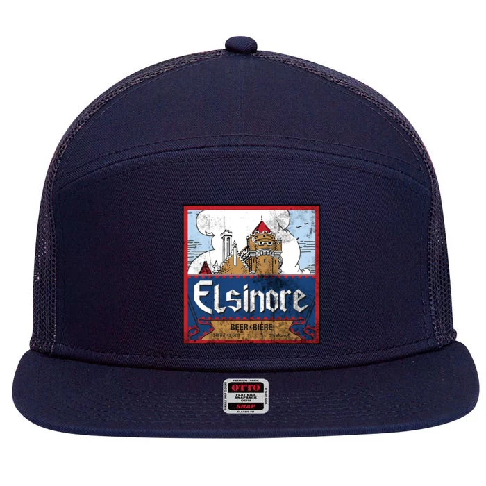 Elsinore Craft Beer Brewing Vintage 7 Panel Mesh Trucker Snapback Hat