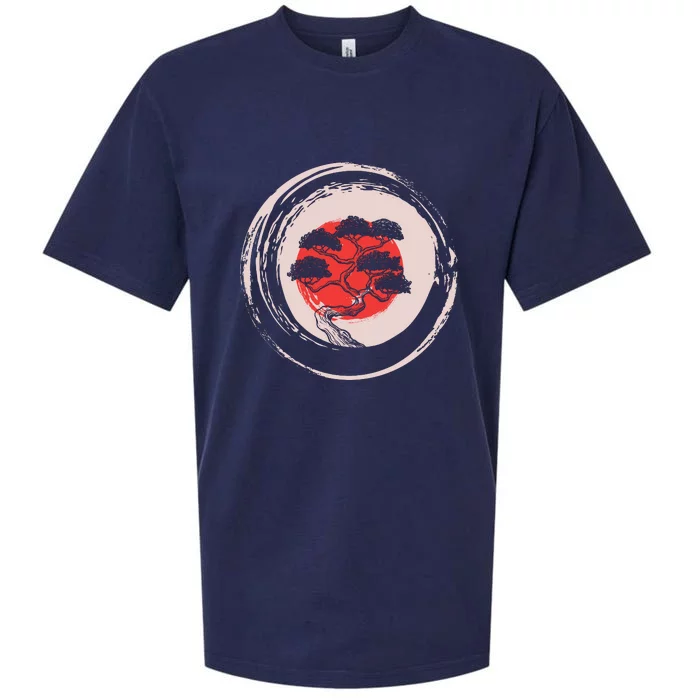 Enso Circle Bonsai Tree Sueded Cloud Jersey T-Shirt