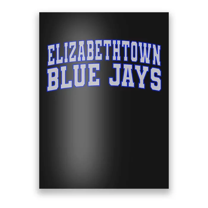 Elizabethtown College Blue Jays Wht01 Poster