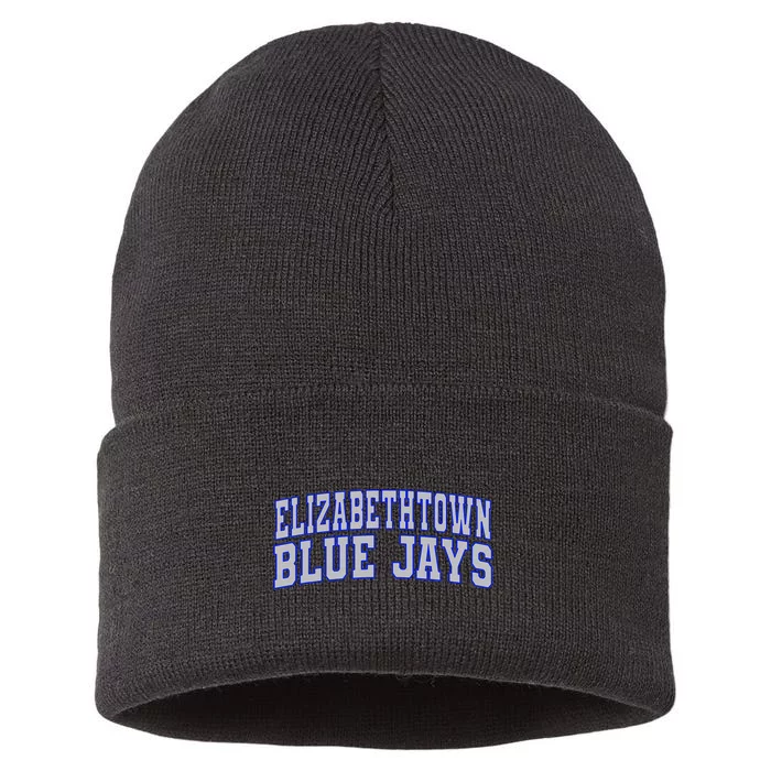 Elizabethtown College Blue Jays Wht01 Sustainable Knit Beanie