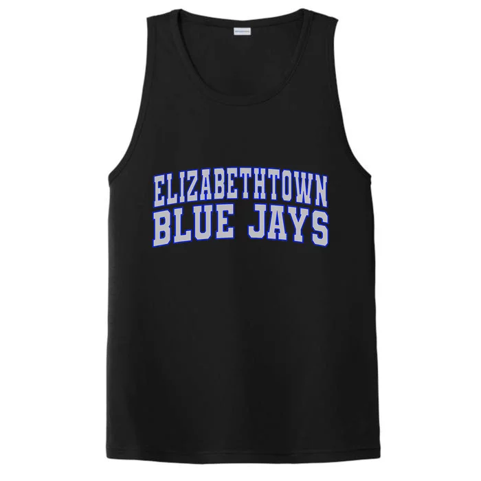 Elizabethtown College Blue Jays Wht01 Performance Tank