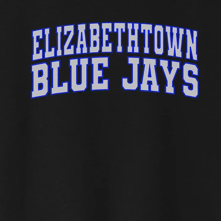 Elizabethtown College Blue Jays Wht01 Women's Crop Top Tee