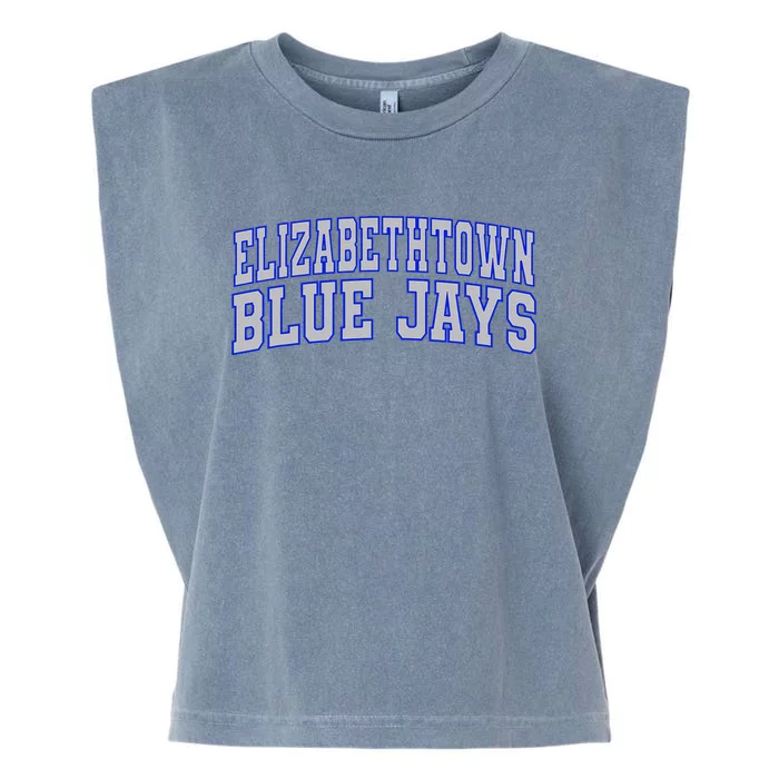 Elizabethtown College Blue Jays Wht01 Garment-Dyed Women's Muscle Tee