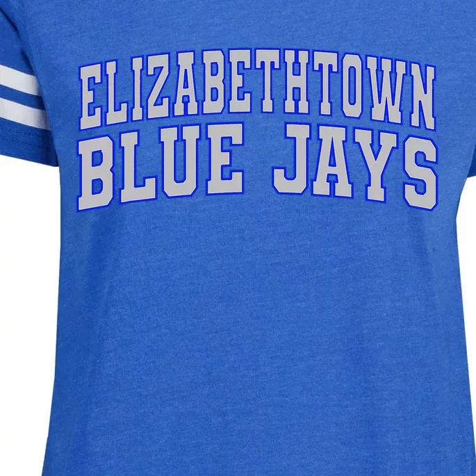 Elizabethtown College Blue Jays Wht01 Enza Ladies Jersey Football T-Shirt