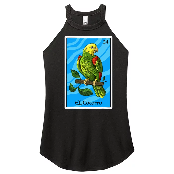 El Cotorro Card Mexican Lottery Card Women’s Perfect Tri Rocker Tank