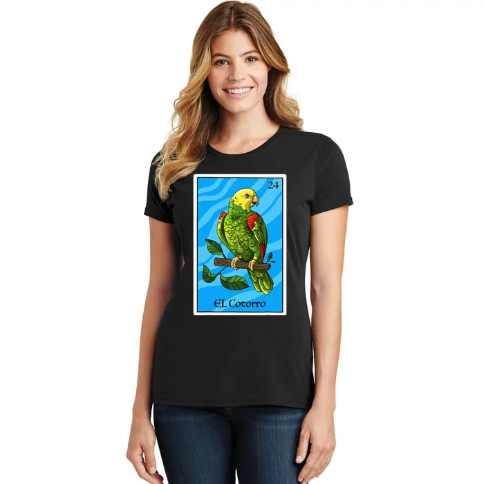 El Cotorro Card Mexican Lottery Card Women's T-Shirt