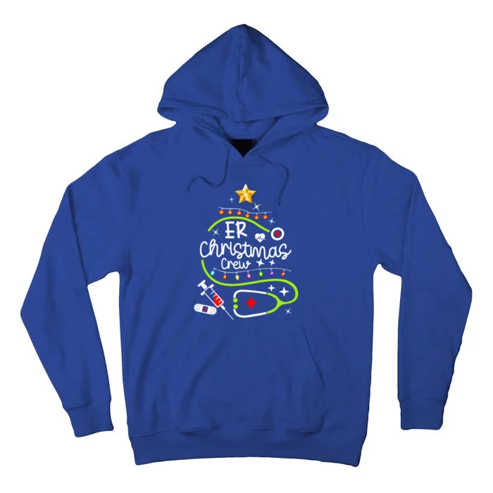 Er Christmas Crew Emergency Room Nurse Er Christmas Tree Gift Tall Hoodie