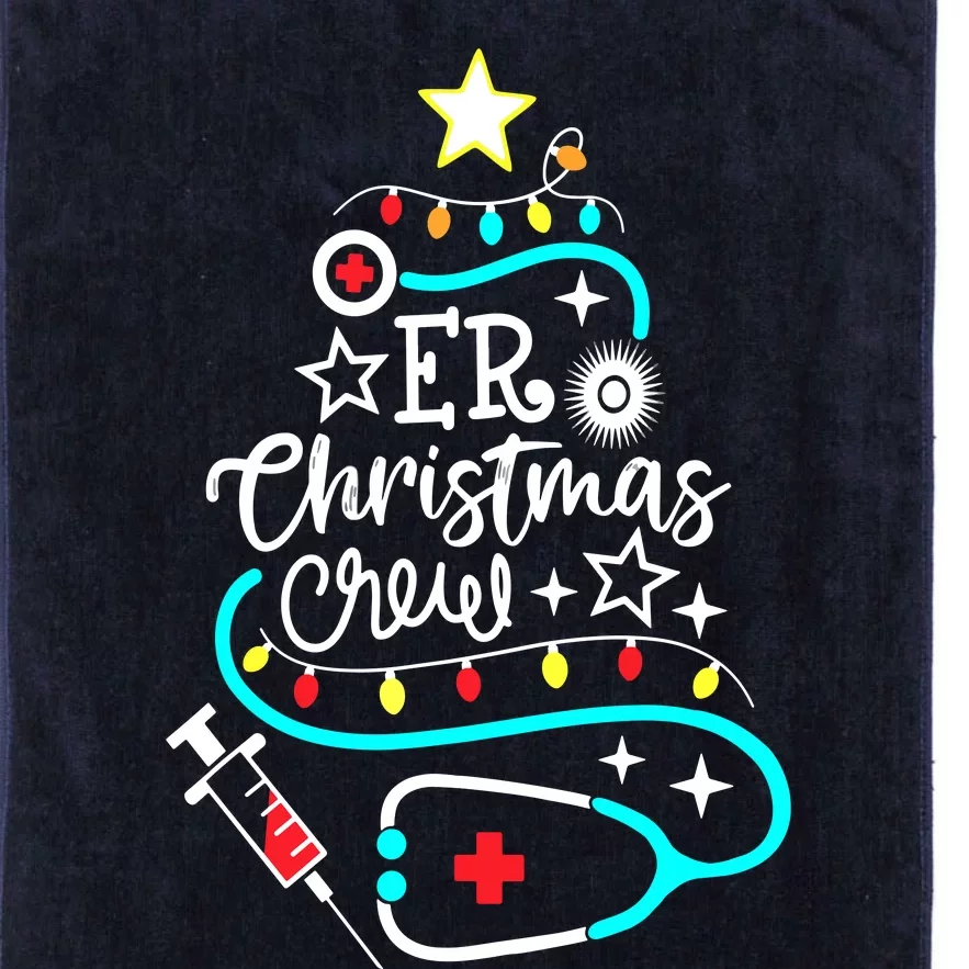 ER Christmas Crew Emergency Room Nurse ER Techs Secretary Platinum Collection Golf Towel