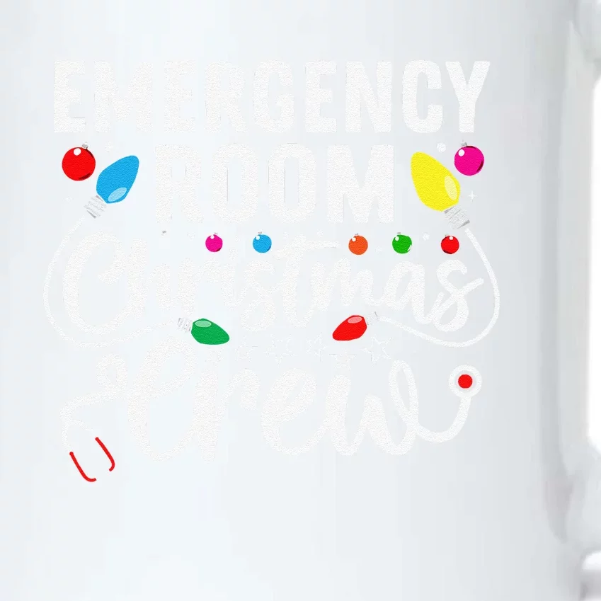 ER Christmas Crew Emergency Room Nurse ER Techs Secretary Black Color Changing Mug