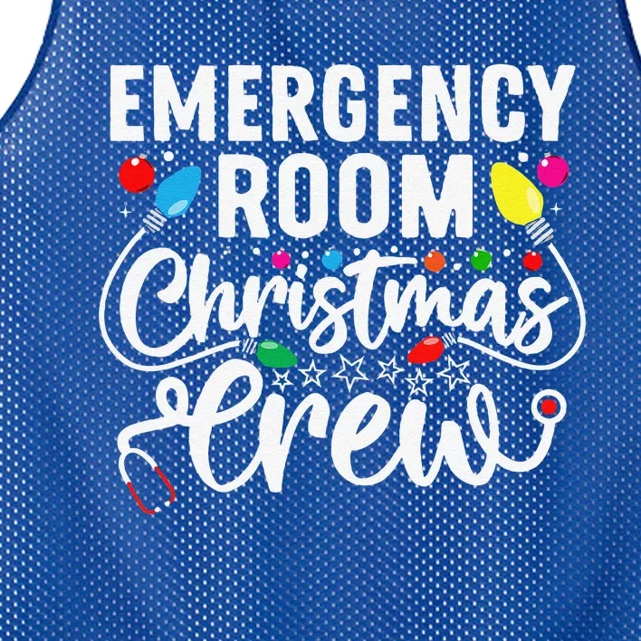 ER Christmas Crew Emergency Room Nurse ER Techs Secretary Mesh Reversible Basketball Jersey Tank