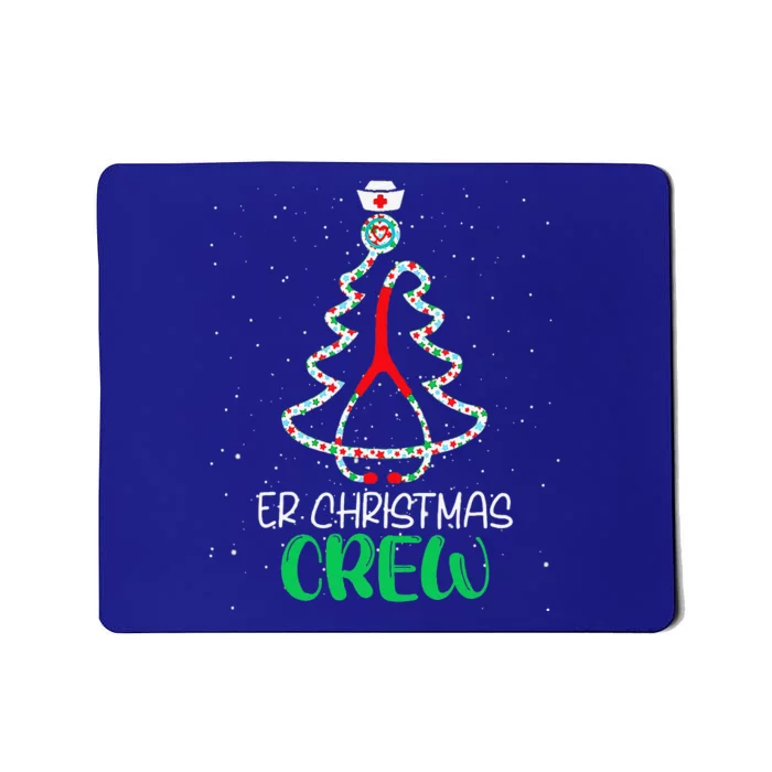 Er Christmas Crew Tree Emergency Room Xmas Nurse Er Mousepad