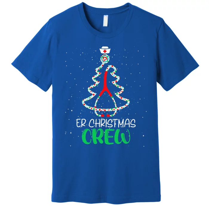 Er Christmas Crew Tree Emergency Room Xmas Nurse Er Premium T-Shirt