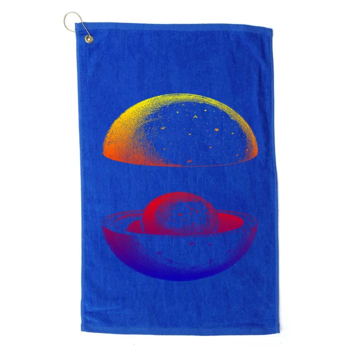 Earth Core Chart Cool Gift Platinum Collection Golf Towel