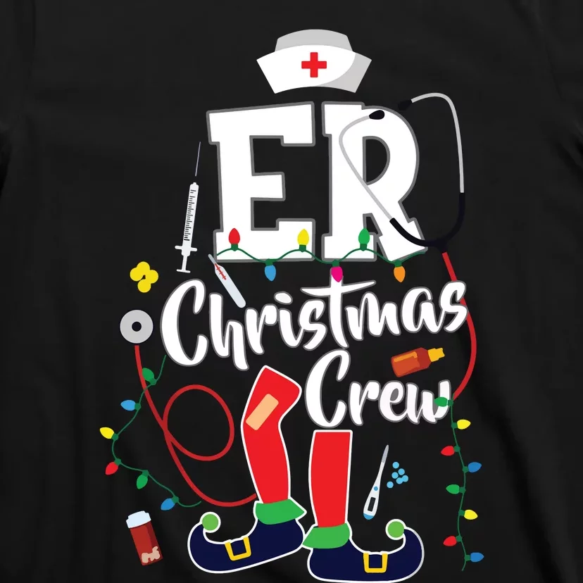 Er Christmas Crew Emergency Room Er Nurse T-Shirt