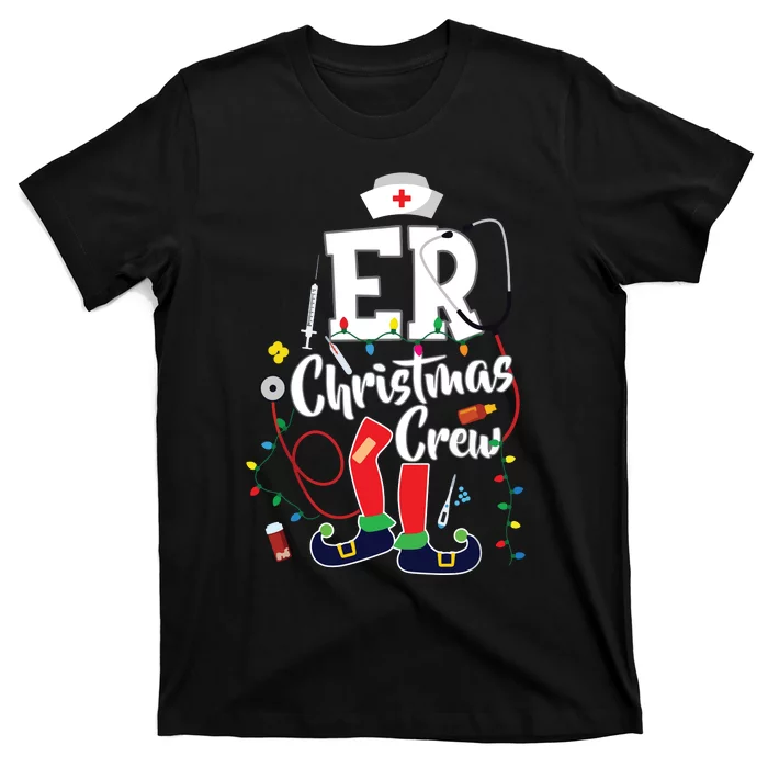 Er Christmas Crew Emergency Room Er Nurse T-Shirt