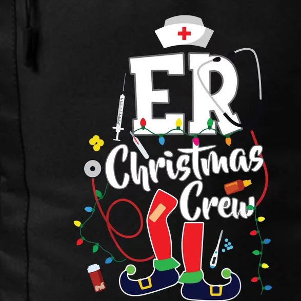 Er Christmas Crew Emergency Room Er Nurse Daily Commute Backpack