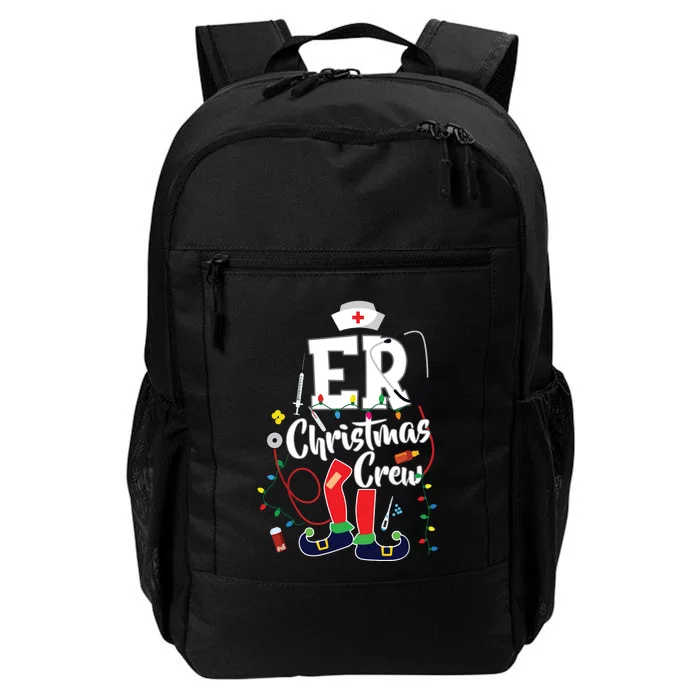 Er Christmas Crew Emergency Room Er Nurse Daily Commute Backpack