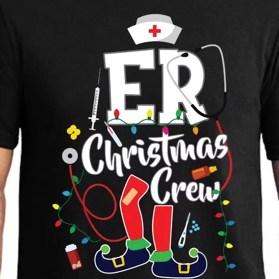 Er Christmas Crew Emergency Room Er Nurse Pajama Set