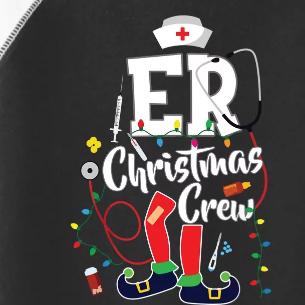 Er Christmas Crew Emergency Room Er Nurse Toddler Fine Jersey T-Shirt