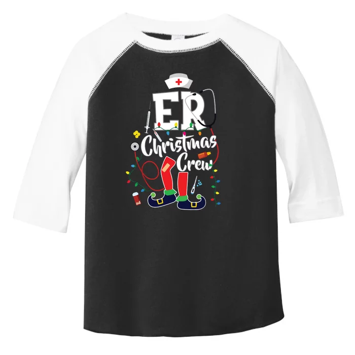 Er Christmas Crew Emergency Room Er Nurse Toddler Fine Jersey T-Shirt