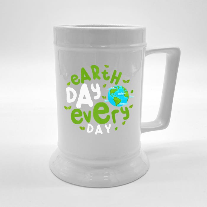 Environmental Climate Change Design Earth Day Everyday Front & Back Beer Stein