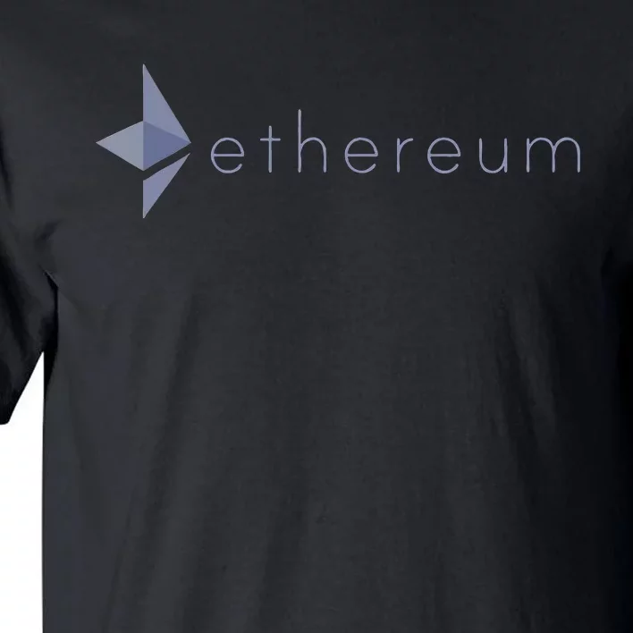 Ethereum Coin Crypto Eth Blockchain Cryptocurrency Tall T-Shirt