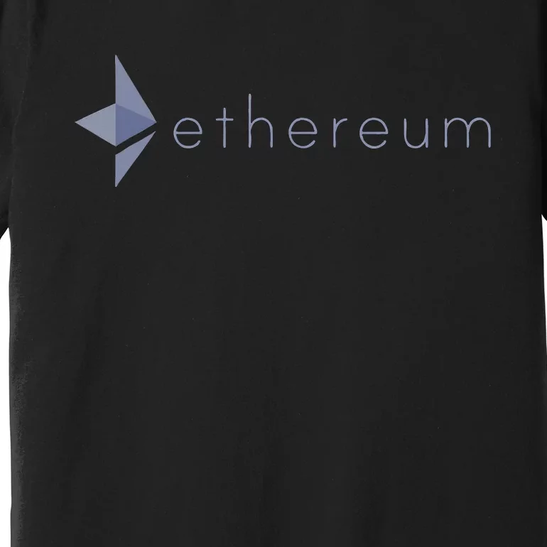 Ethereum Coin Crypto Eth Blockchain Cryptocurrency Premium T-Shirt