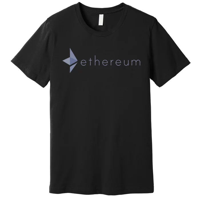 Ethereum Coin Crypto Eth Blockchain Cryptocurrency Premium T-Shirt