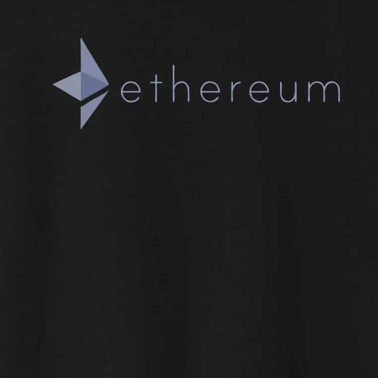 Ethereum Coin Crypto Eth Blockchain Cryptocurrency Women's Crop Top Tee