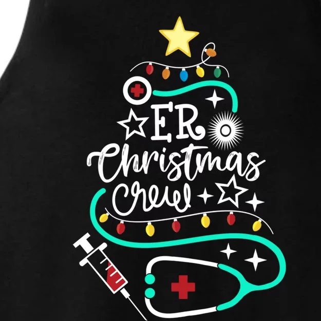 Er Christmas Crew Emergency Room Nurse Er Techs Secretary Cool Gift Ladies Tri-Blend Wicking Tank