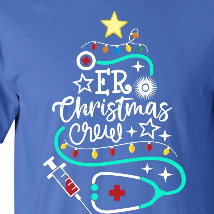 Er Christmas Crew Emergency Room Nurse Er Techs Secretary Cool Gift Tall T-Shirt