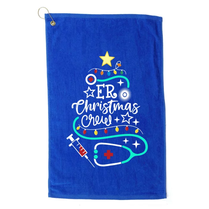 Er Christmas Crew Emergency Room Nurse Er Techs Secretary Cool Gift Platinum Collection Golf Towel