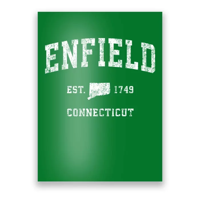 Enfield Connecticut Ct Vintage Athletic Sports Poster