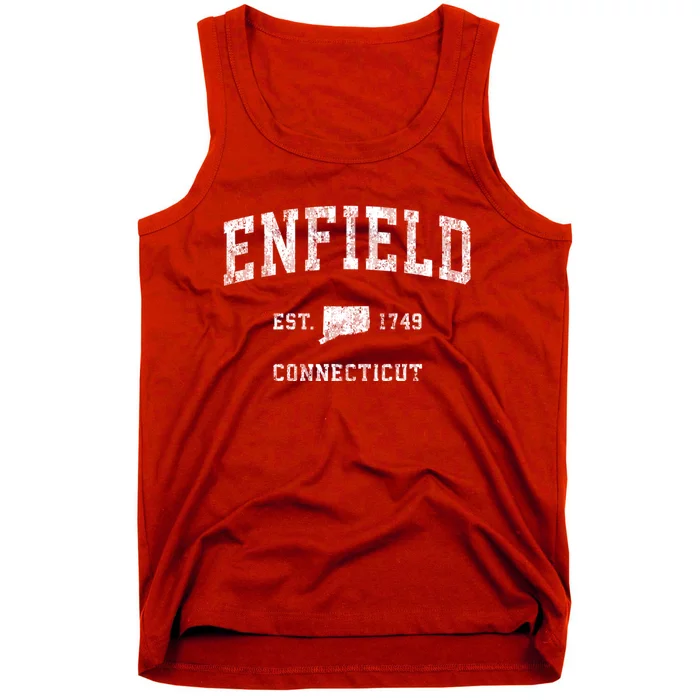 Enfield Connecticut Ct Vintage Athletic Sports Tank Top