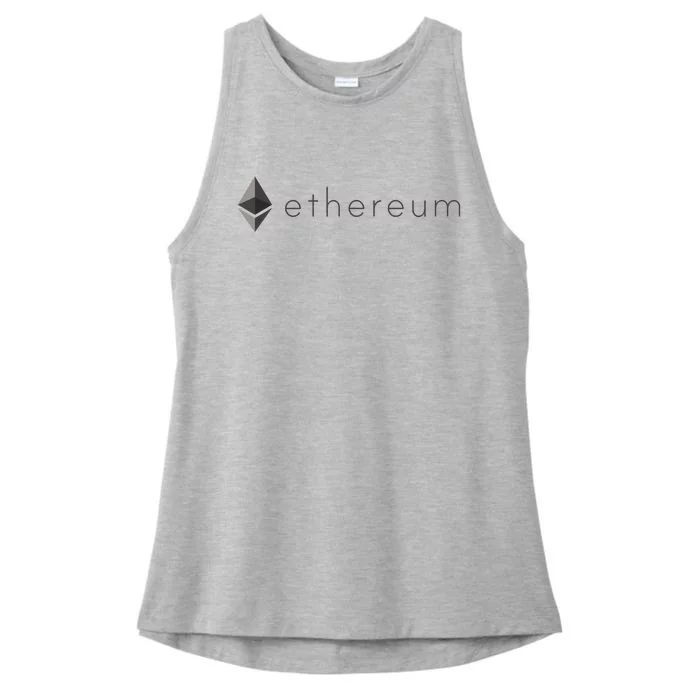 Ethereum Coin Cryptocurrency Ladies Tri-Blend Wicking Tank