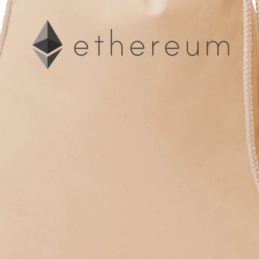 Ethereum Coin Cryptocurrency Drawstring Bag