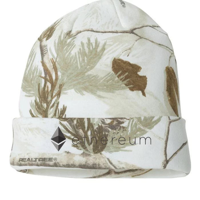 Ethereum Coin Cryptocurrency Kati - 12in Camo Beanie