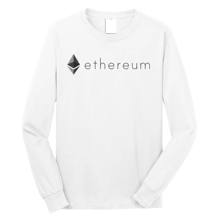 Ethereum Coin Cryptocurrency Long Sleeve Shirt