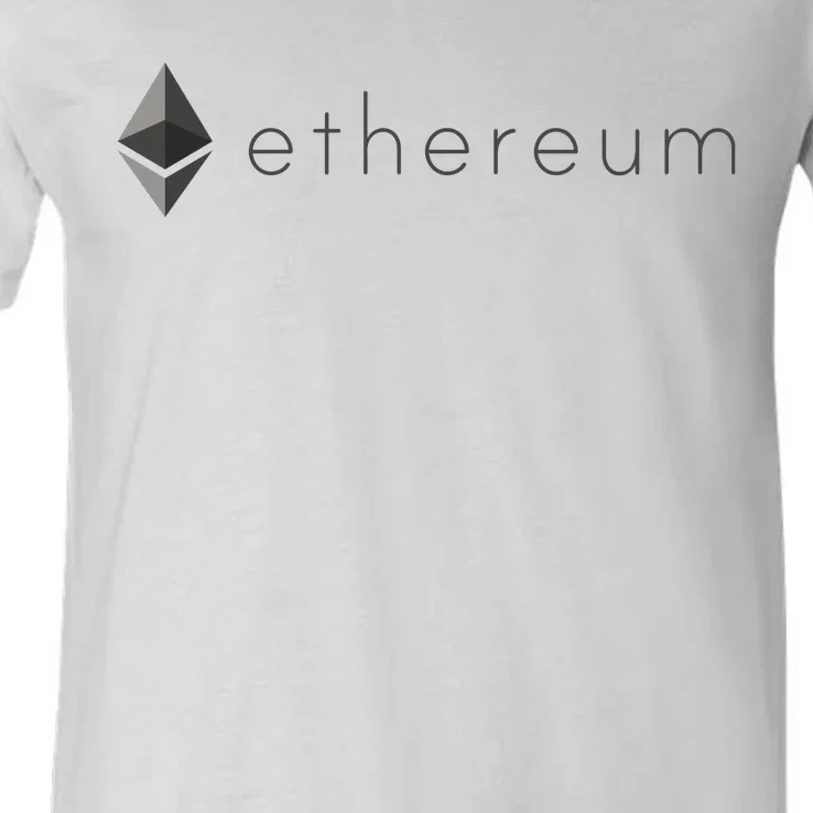 Ethereum Coin Cryptocurrency V-Neck T-Shirt