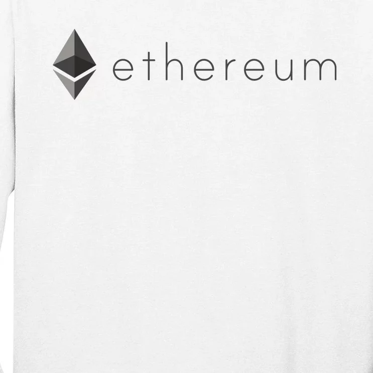 Ethereum Coin Cryptocurrency Tall Long Sleeve T-Shirt