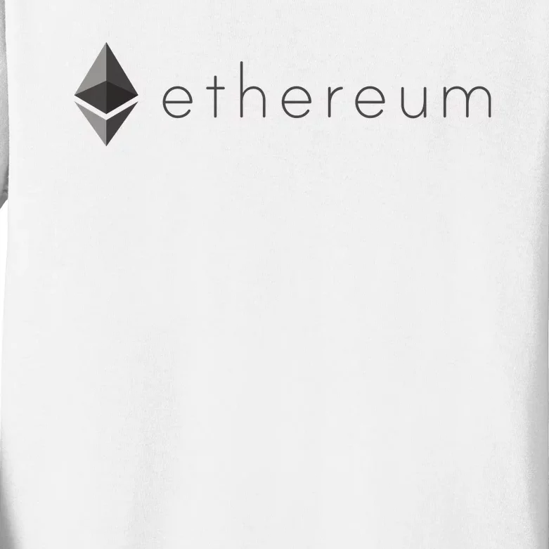 Ethereum Coin Cryptocurrency Kids Long Sleeve Shirt