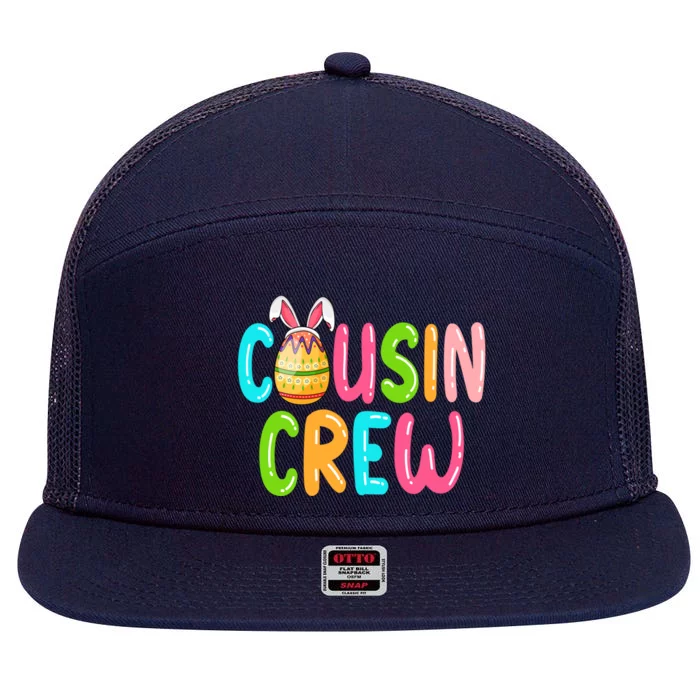 Easter Cousin Crew Family Matching Meaningful Gift 7 Panel Mesh Trucker Snapback Hat