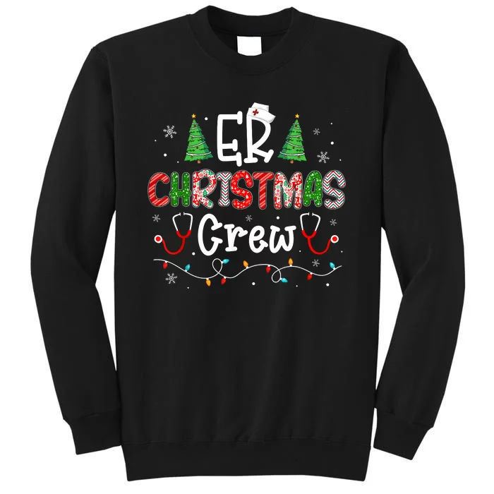 Er Christmas Crew Emergency Room Nurse Er Techs Secretary Sweatshirt