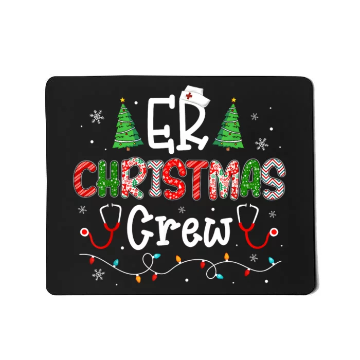 Er Christmas Crew Emergency Room Nurse Er Techs Secretary Mousepad