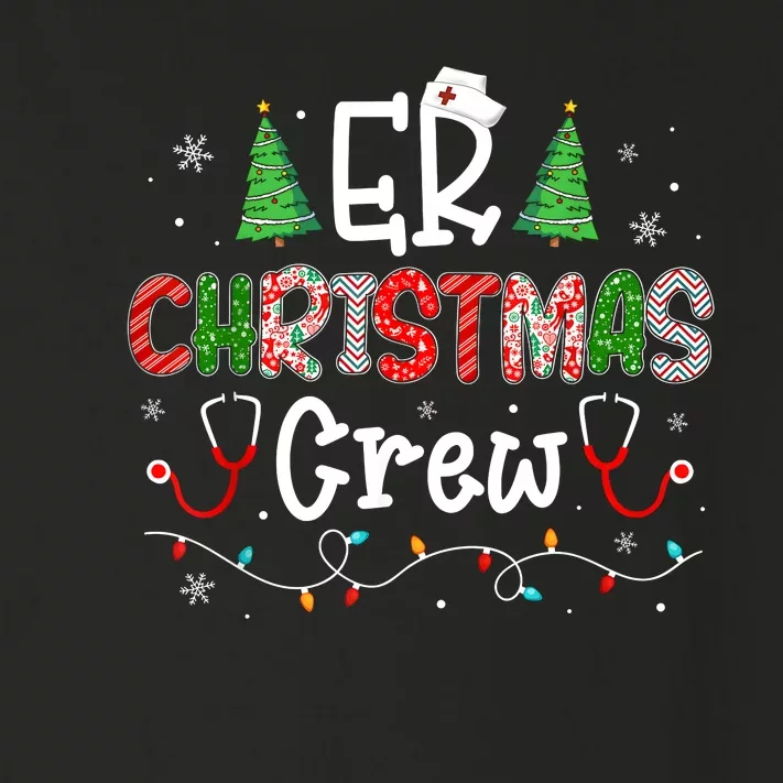 Er Christmas Crew Emergency Room Nurse Er Techs Secretary Toddler Long Sleeve Shirt